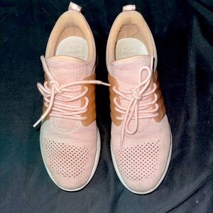 Light blush pink fashion sneakers